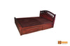 Arizona Rosewood Bed with Side Drawer