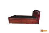 Arizona Rosewood Bed with Side Drawer