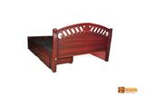 Arizona Rosewood Bed with Side Drawer