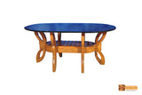 Cameron Teak Wood Oval Teapoy