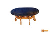 Cameron Teak Wood Oval Teapoy