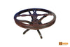 Amazon Solid Round Rosewood Dining Set - Glass Table Top with 6 Chairs