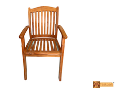 Steve Solid Teak Wood Armchair