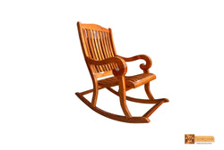 Renaissance Teak Wood Rocker Chair