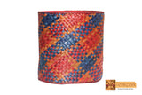 Pandora Woven Natural Screwpine Leaf Round Basket
