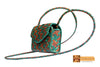 Irene Woven Natural Screwpine Leaf Girls Mobile Bag with Long Strap-Design 1-Organic and Eco friendly