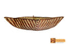 Klio Woven Natural Screwpine Leaf Fruit Bowl-Design 1-Organic and Eco friendly