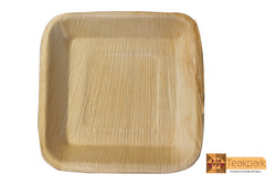 Naturalife Areca Leaf Natural Bio-degradable Square Plate 8.5 inch ( pack of 20 plates)