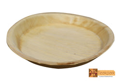 Ecolife Areca Leaf Natural Bio-degradable Round Plate 10 inch ( pack of 20 plates)