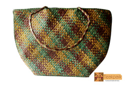 Fortuna Woven Natural Screwpine Leaf Ladies Shoulder Bag-Design 3-Organic and Eco freindly