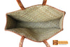 Massalia Woven Natural Screwpine Leaf Shopper Bag