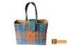 Vesta Woven Natural Screwpine Leaf Big Shopper Bag-Design 1-Organic and Eco friendly