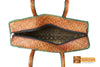 Hebe Woven Natural Screwpine Leaf Shopper Bag with Zip-Design 1-Organic and Eco friendly