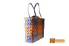 Vesta Woven Natural Screwpine Leaf Big Shopper Bag-Design 3-Organic and Eco friendly