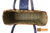 Vesta Woven Natural Screwpine Leaf Big Shopper Bag-Design 3-Organic and Eco friendly
