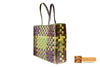Hebe Woven Natural Screwpine Leaf Shopper Bag with Zip-Design 2-Organic and Eco friendly