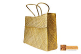 Daphne Woven Screwpine Leaf Shopper Bag