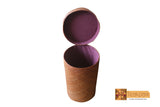 Doris Woven Natural Screwpine Leaf Round Laundry Basket with Lid-Design 5