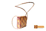 Egeria Woven Natural Screwpine Leaf Girls Bag with Long Strap-Design 4-Organic and Eco freindly