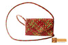 Irene Woven Natural Screwpine Leaf Girls Mobile Bag with Long Strap-Design 2-Organic and Eco friendly
