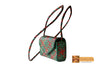 Irene Woven Natural Screwpine Leaf Girls Mobile Bag with Long Strap-Design 3-Organic and Eco friendly