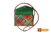 Irene Woven Natural Screwpine Leaf Girls Mobile Bag with Long Strap-Design 4-Organic and Eco friendly