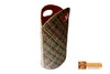 Juno Woven Natural Screwpine Leaf Shopper Bag - Design 2-Organic and Eco Friendly