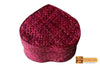 Diana Woven Natural Screwpine Leaf Heart Utility Box-Design 2-Organic and Eco friendly