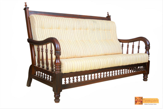 Munich Solid Rosewood 3 Seater Sofa