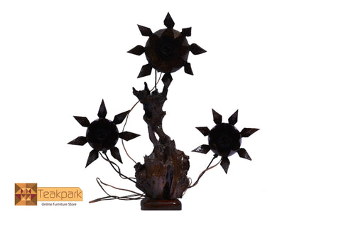 Wood Coconut Shell Sculpture-RS011