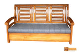 Sharja Solid Teak Wood 3 Seater Sofa