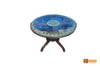 Amazon Round Solid Rosewood Dining Set - Glass Top Table with 4 Chairs