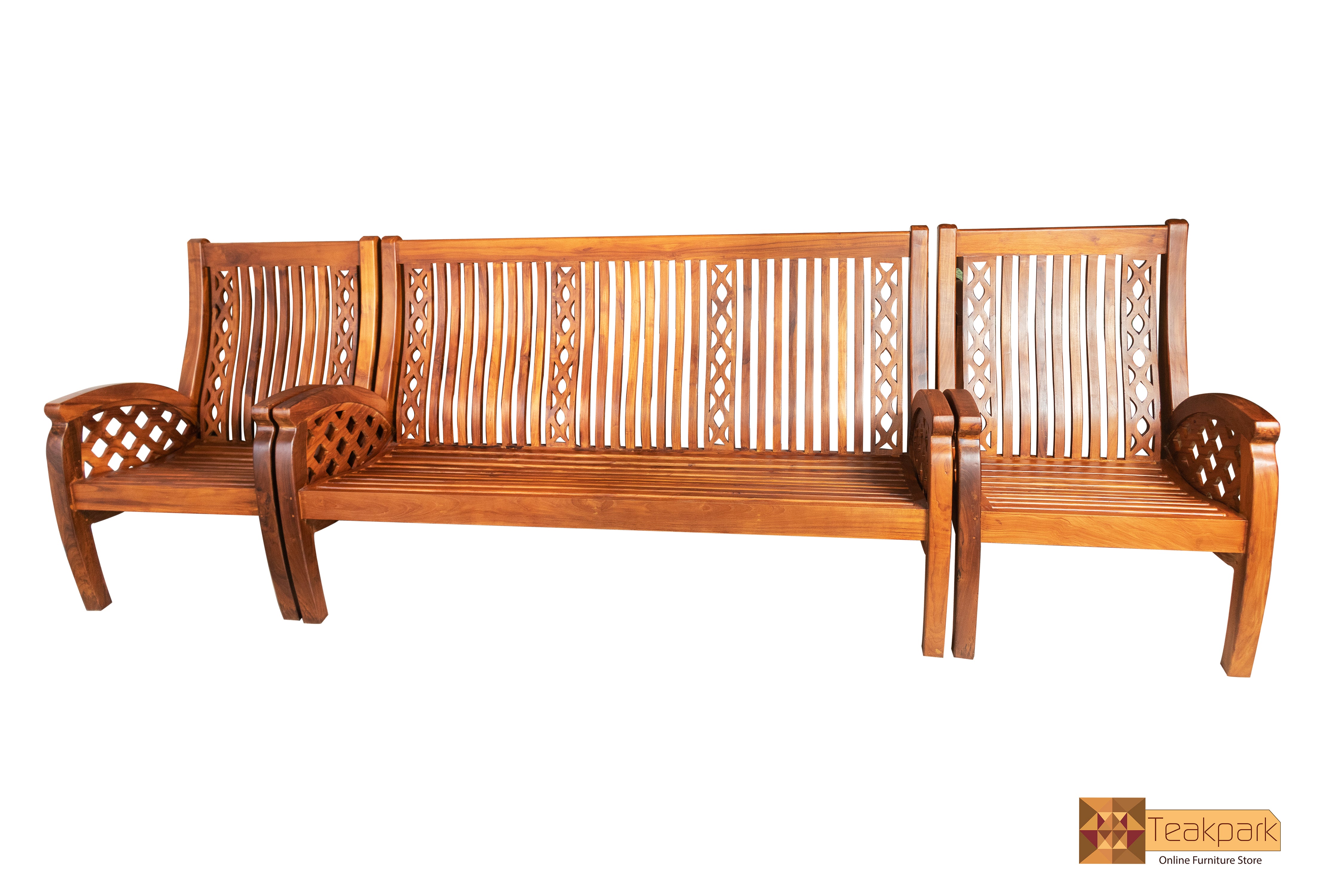 Wooden sofa outlet set teak wood