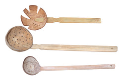 Genji Coconut Shell Ladle-Spatula Combo Set-2-Organic and Natural