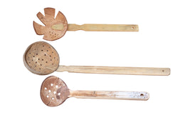 Genji Coconut Shell Ladle-Spatula Combo Set-5-Organic and Natural