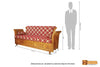 Jodhpur Solid Teak Wood 3 Seater Sofa