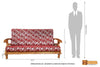 Lucknow Solid Teak Wood 3 Seater Sofa
