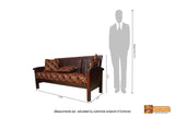 Dallas Solid Rosewood 3 Seater Sofa