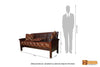 Dallas Solid Rosewood 3 Seater Sofa