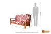 Dhaka Solid Teak Wood 3 Seater Sofa