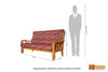 Shanghai Solid Teak Wood Sofa Set - (3+1+1) 5 Seater