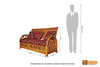 Verona Solid Teak Wood Sofa Set - (3+1+1) 5 Seater