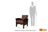 Dallas Solid Rosewood Sofa Set - (3+1+1) 5 Seater