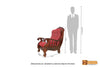 Jaipur Solid Rosewood Sofa Set - (3+1+1 ) 5 Seater