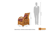 Verona Solid Teak Wood Sofa Set - (3+1+1) 5 Seater