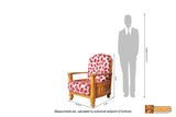 Dhaka Solid Teak Wood Sofa Set - (3+1+1) 5 Seater