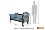 Varma Solid Rosewood 2 Seater Sofa