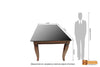 Nile Solid Rosewood Dining Set - Glass Top Table with Chairs