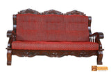 Jaipur Solid Roseood 3 Seater Sofa