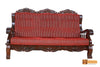 Jaipur Solid Roseood 3 Seater Sofa